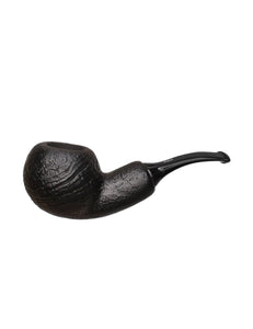 Chacom Reverse Calabash Sandblast Black Tobacco Pipe